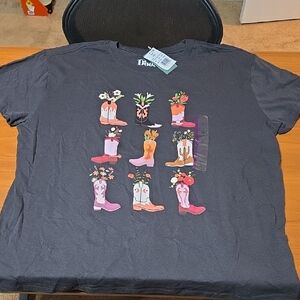 Kids' Charcoal Boot Graphic Tee